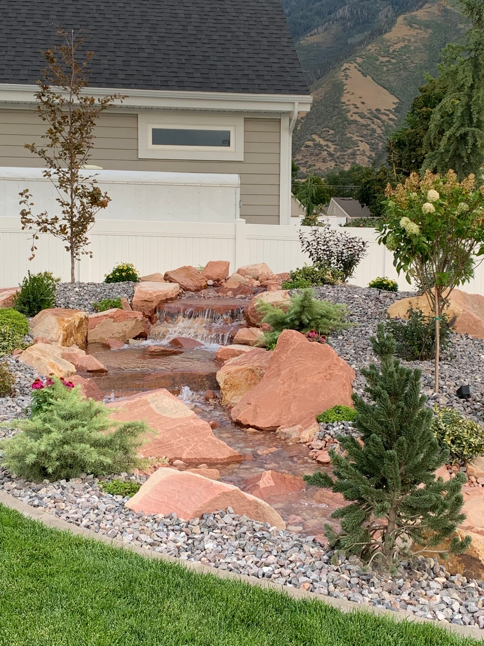 Gallery photos for Custom Landscape Design with Rock Water Features in Mapleton: Image #8