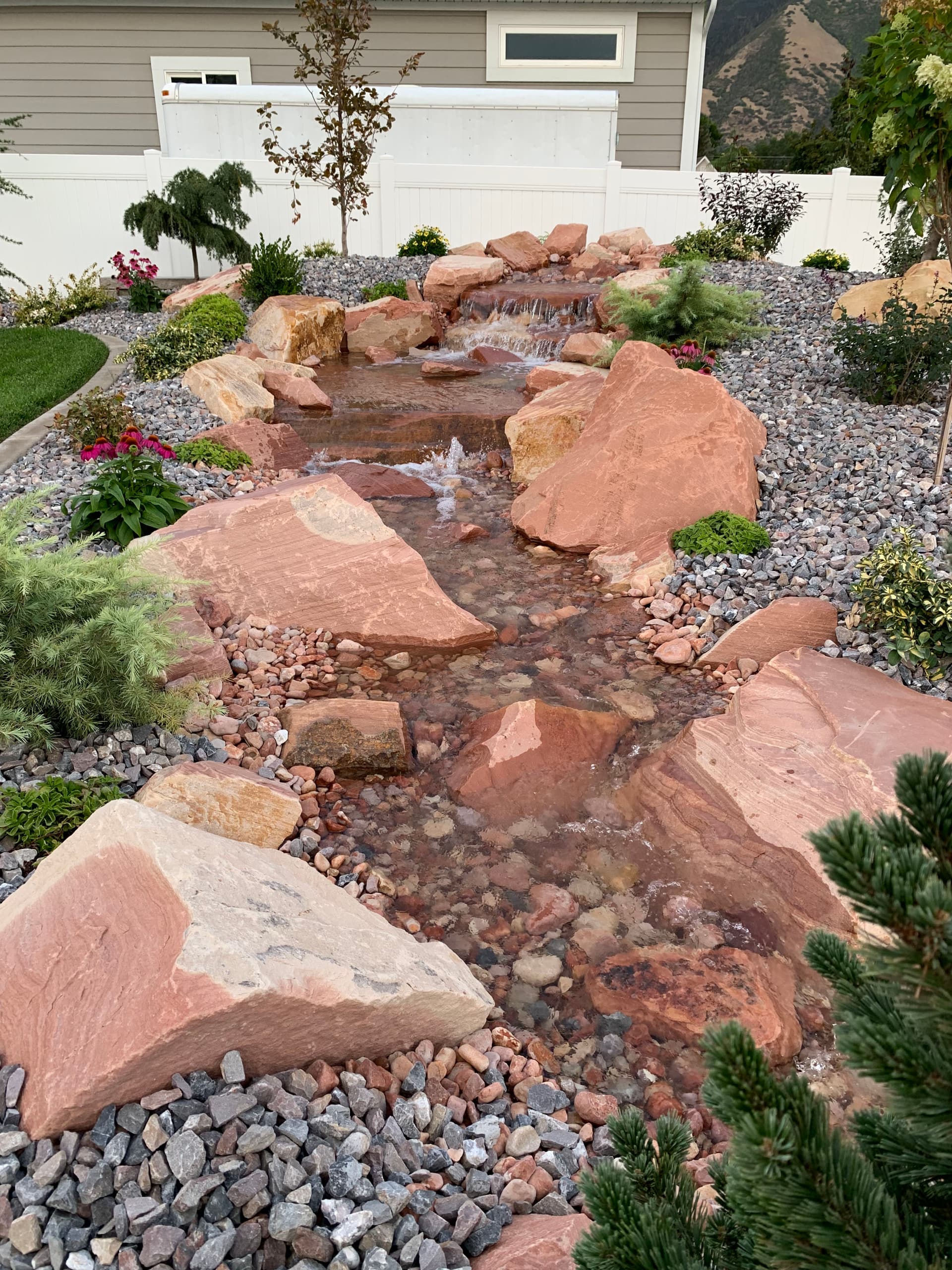 Gallery photos for Custom Landscape Design with Rock Water Features in Mapleton: Image #6