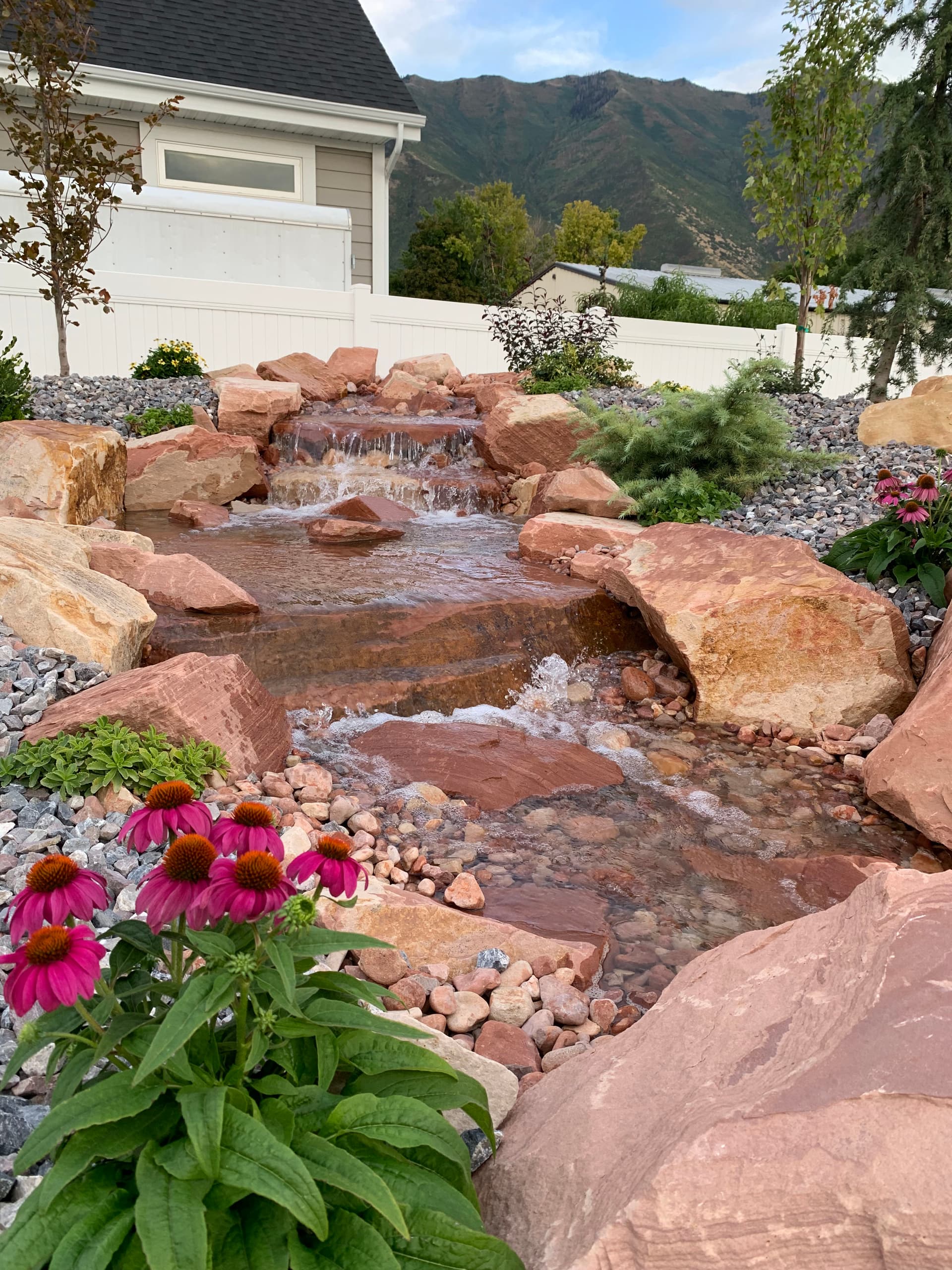 Gallery photos for Custom Landscape Design with Rock Water Features in Mapleton: Image #7